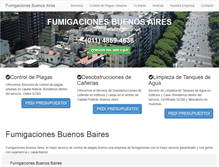 Tablet Screenshot of fumigacionesbaires.com.ar